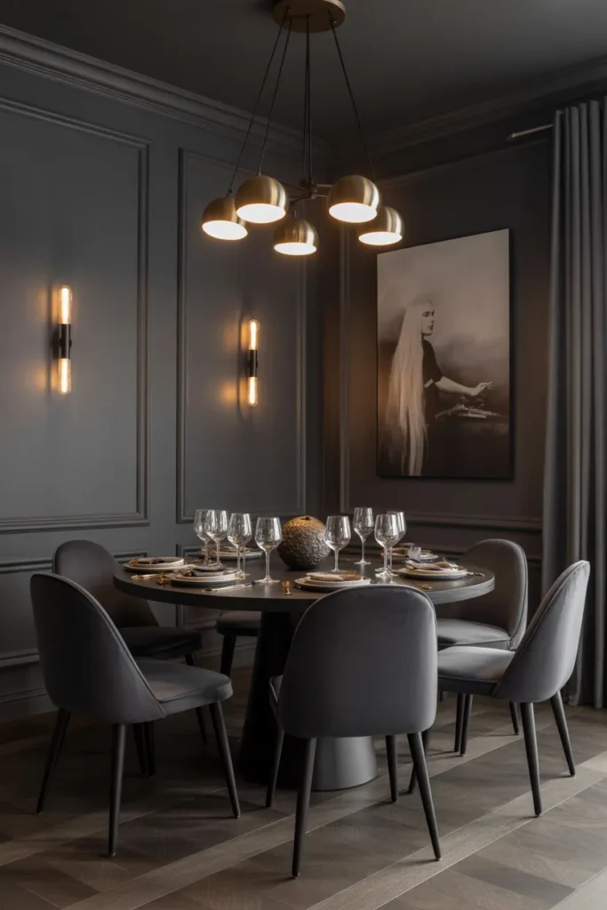  Moody Modern Dining Room
