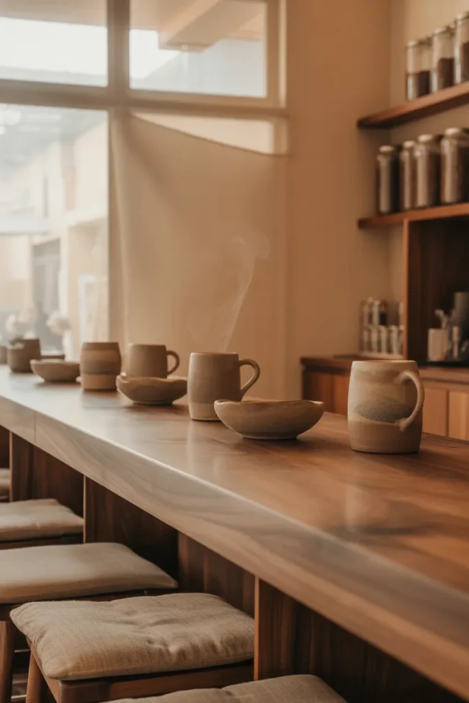 Neutral Earthy Coffee Bar