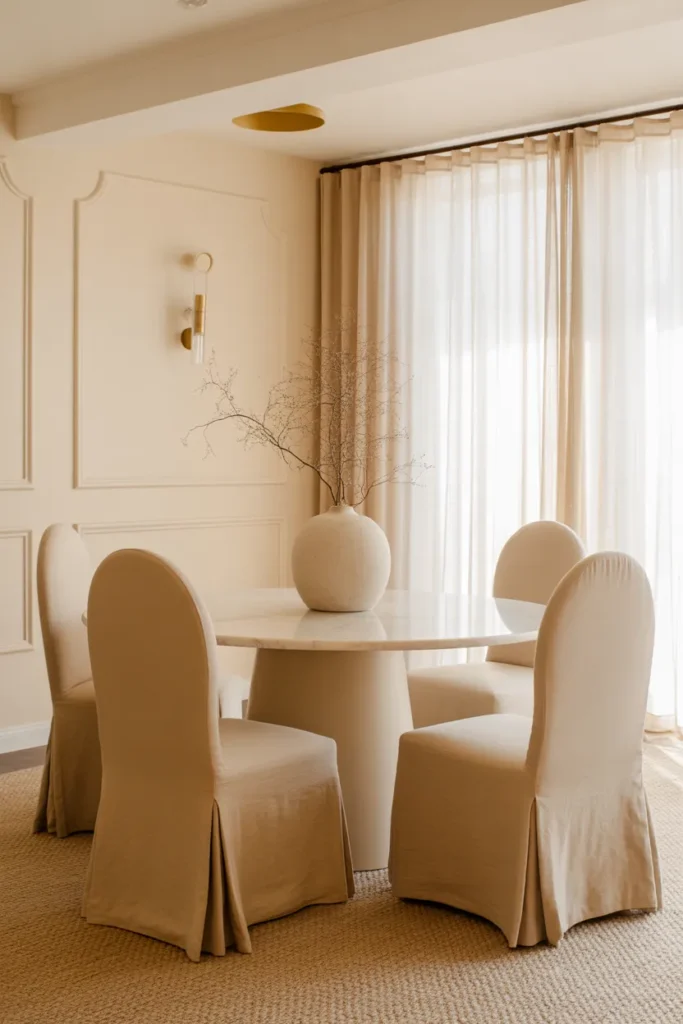 Neutral Elegance Dining Room