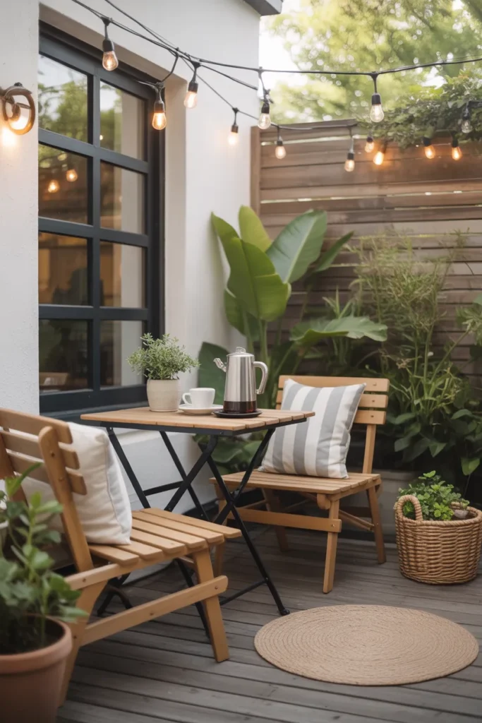 Outdoor Patio Coffee Corner