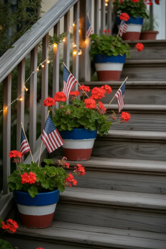  Patriotic Porch Steps