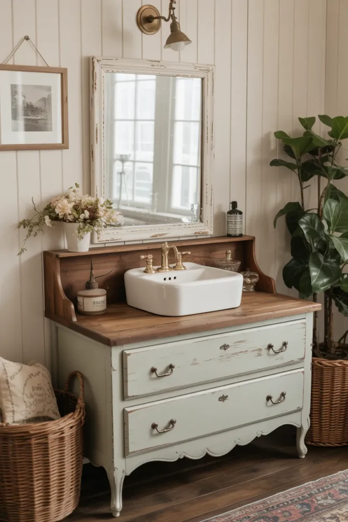 Repurposed Furniture Vanity
