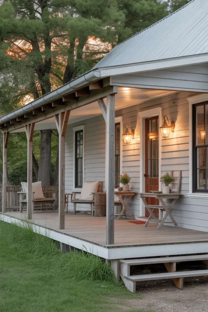  Rustic Farmhouse with Wraparound Porch