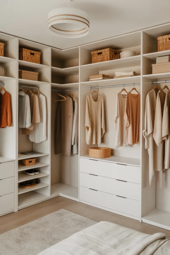 Scandinavian-Inspired Walk-In Closet