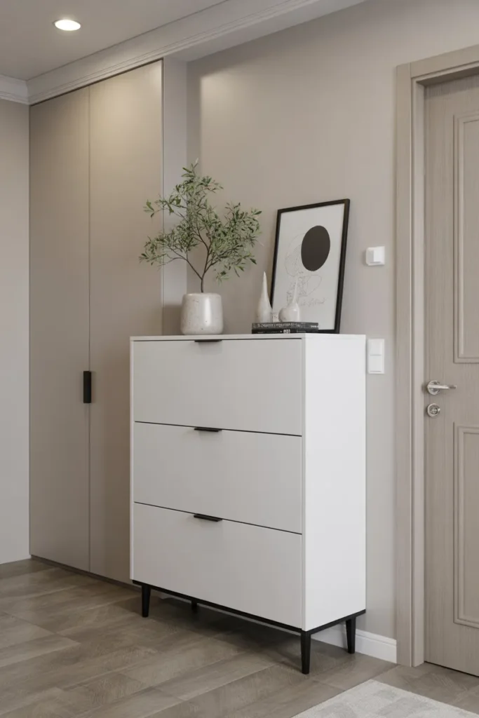 Slim Shoe Cabinet