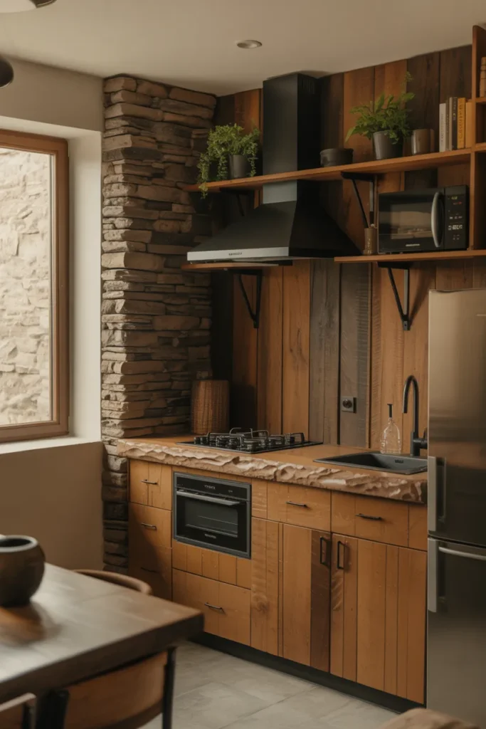 Stone & Wood Retreat Kitchenette