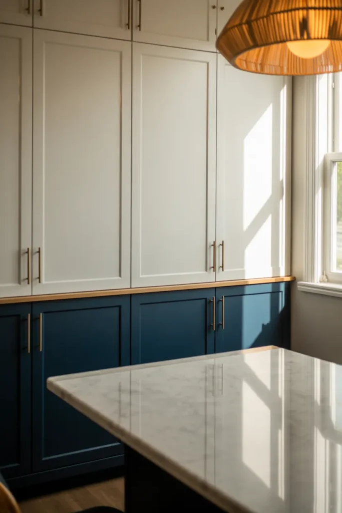 Two-Tone Built-In Cabinets