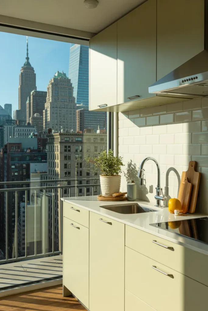 Urban Apartment Solarium Kitchen