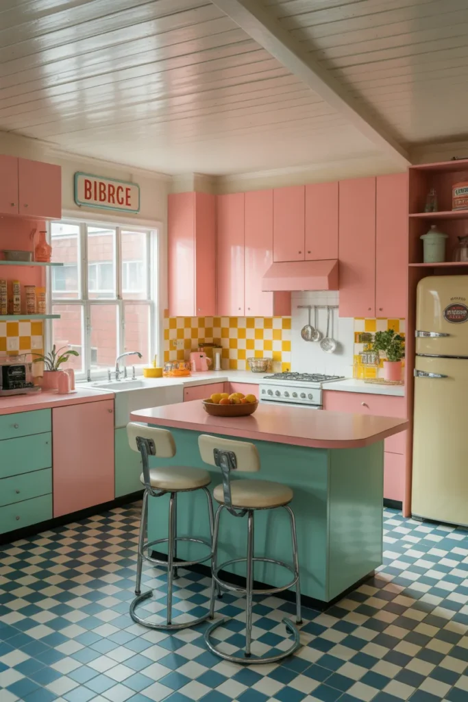 Vintage Retro Kitchen Aesthetic