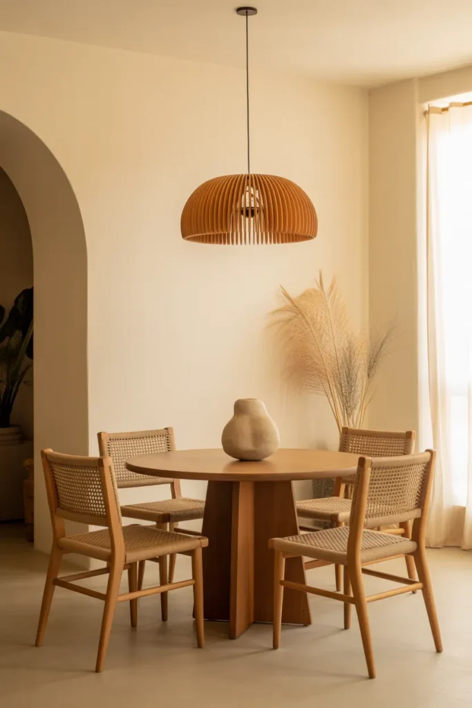 Warm Wood Dining Room