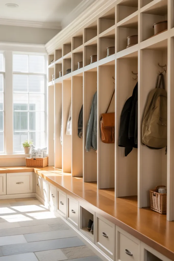  Built-In Lockers for Family Organization