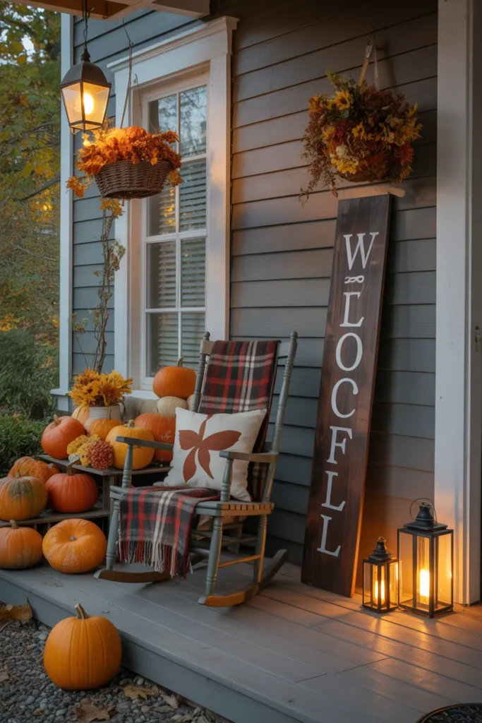 Cozy Pumpkin Porch Vibes