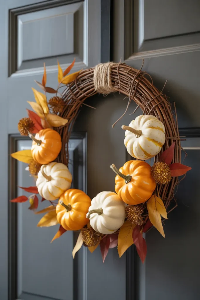 Rustic Pumpkin Wreath