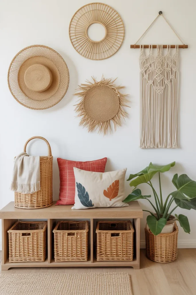Boho-Inspired Mudroom Vibes