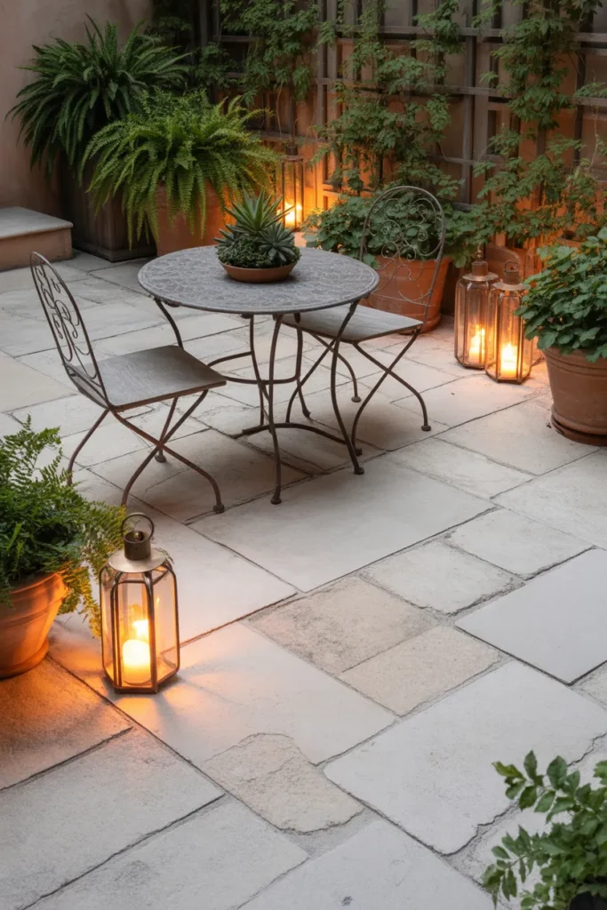  Stone-Paved Patio Haven