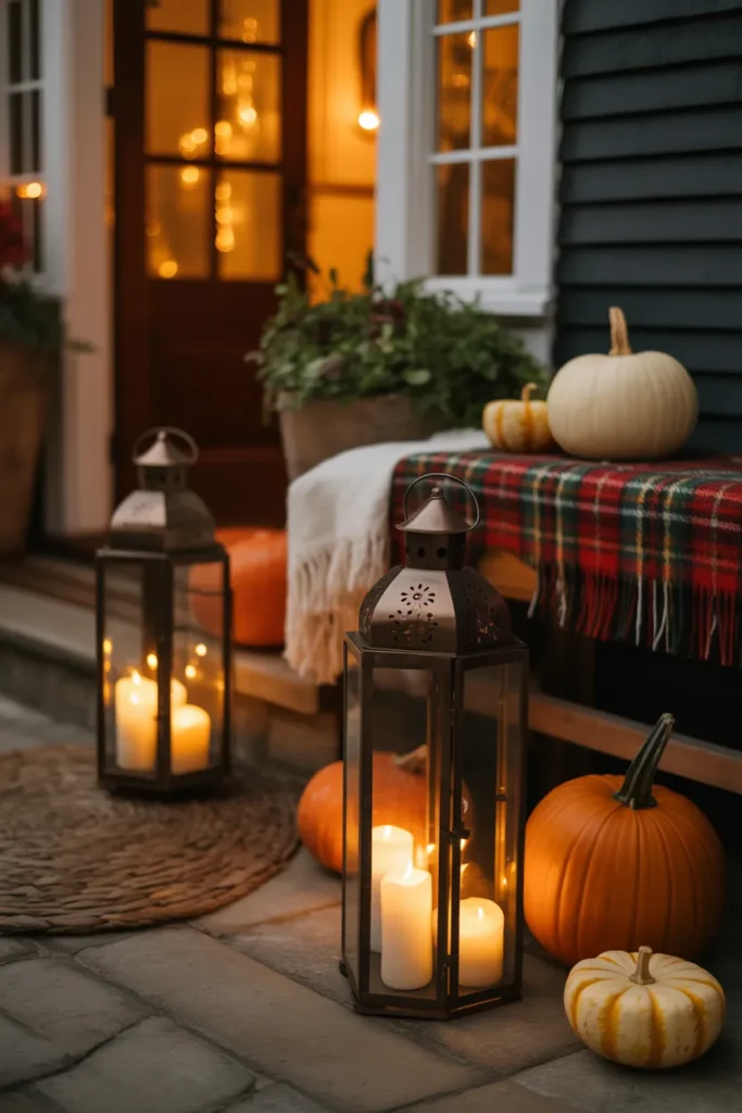 Vintage Lantern Glow Porch
