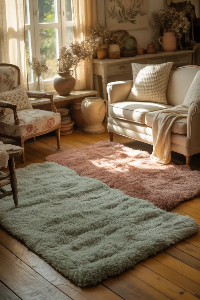 Cottagecore Rugs with Soft Textures
