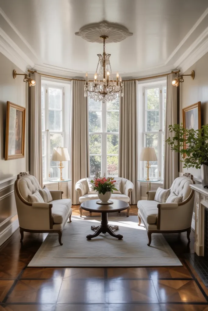  Elegant Traditional Sunroom