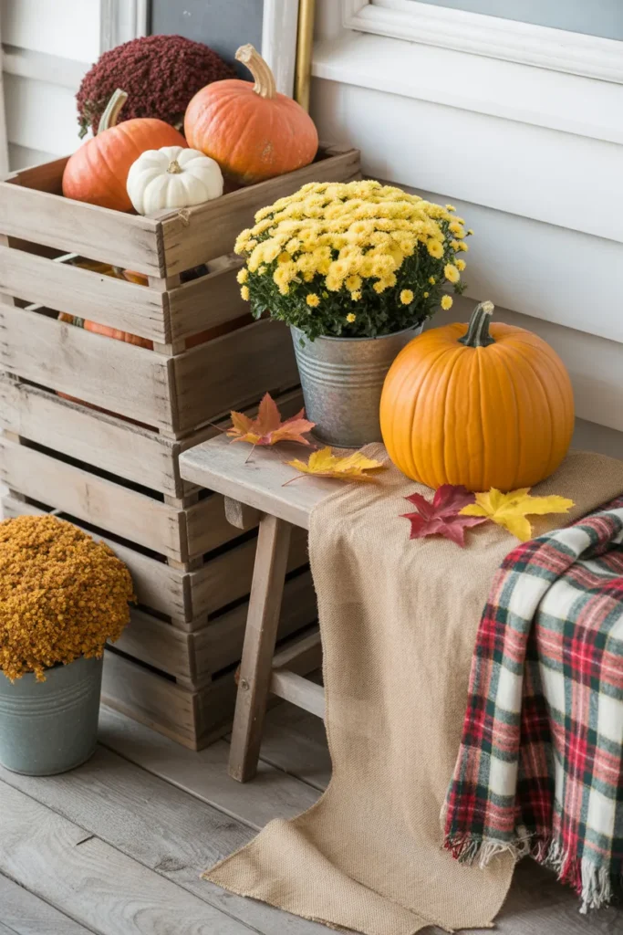 Farmhouse Crate Display Porch