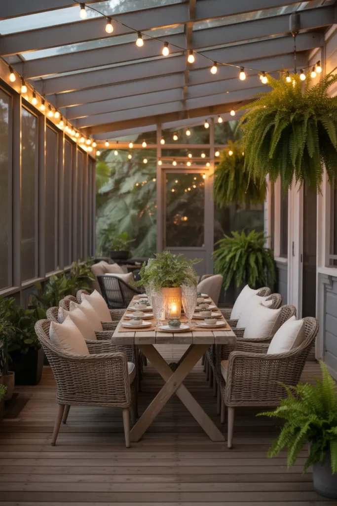  Screened Porch with Dining Area