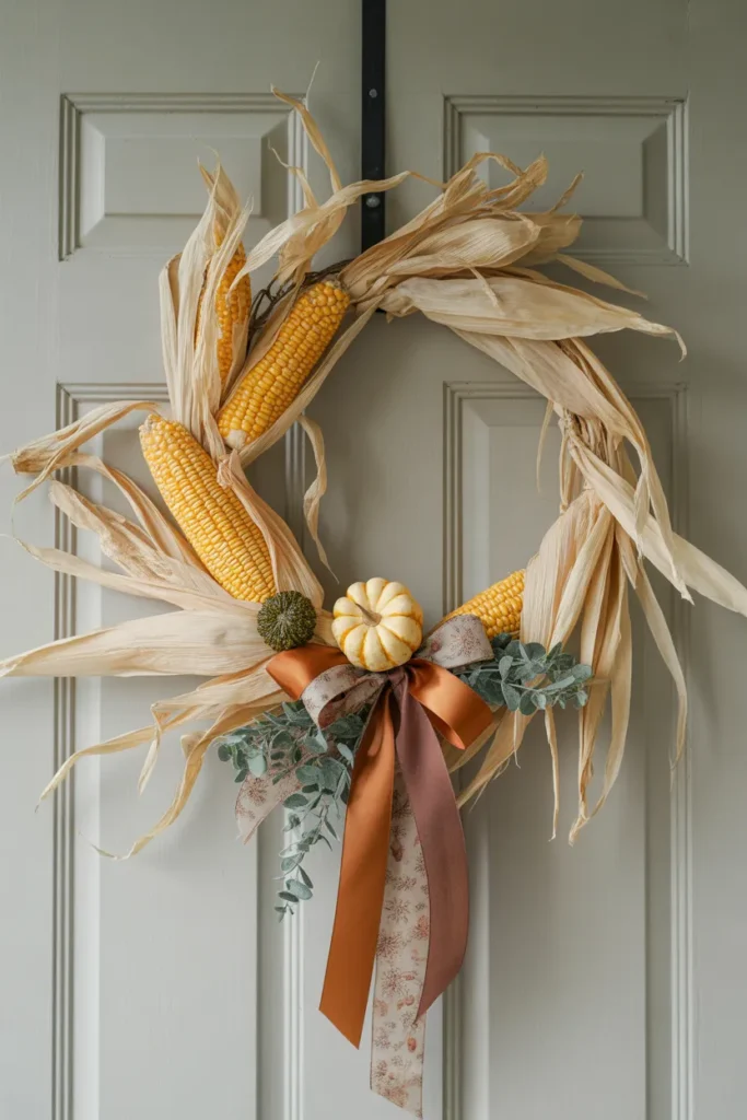 Harvest Corn Husk Wreath