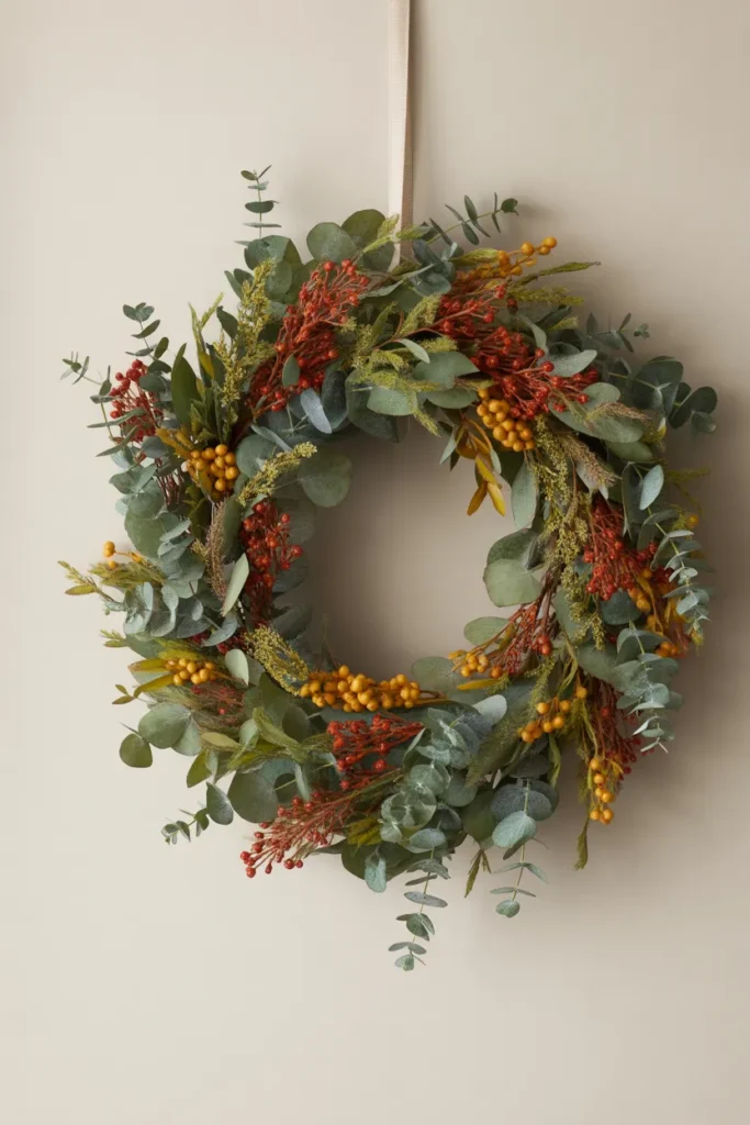 Berry and Eucalyptus Wreath