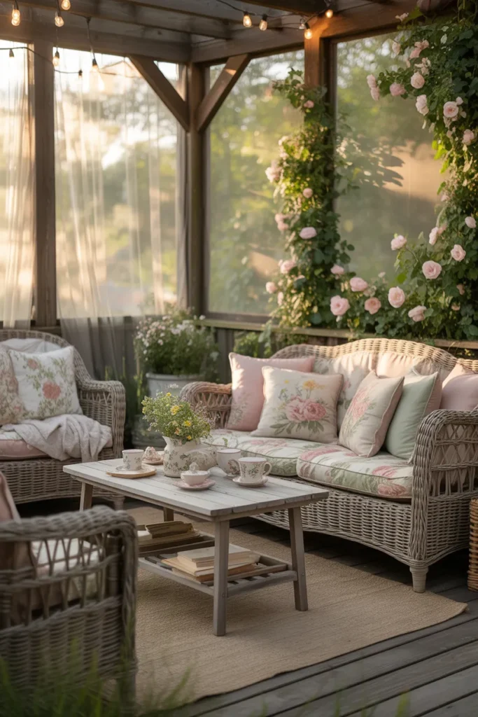  Cottagecore Cozy Porch Setting