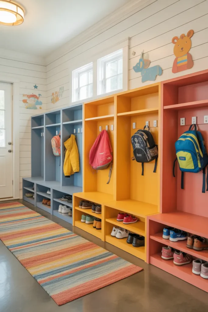  Family-Friendly Mudroom with Cubbies for Kids