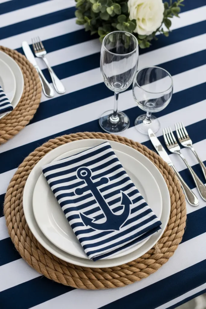  Nautical Stripes and Navy