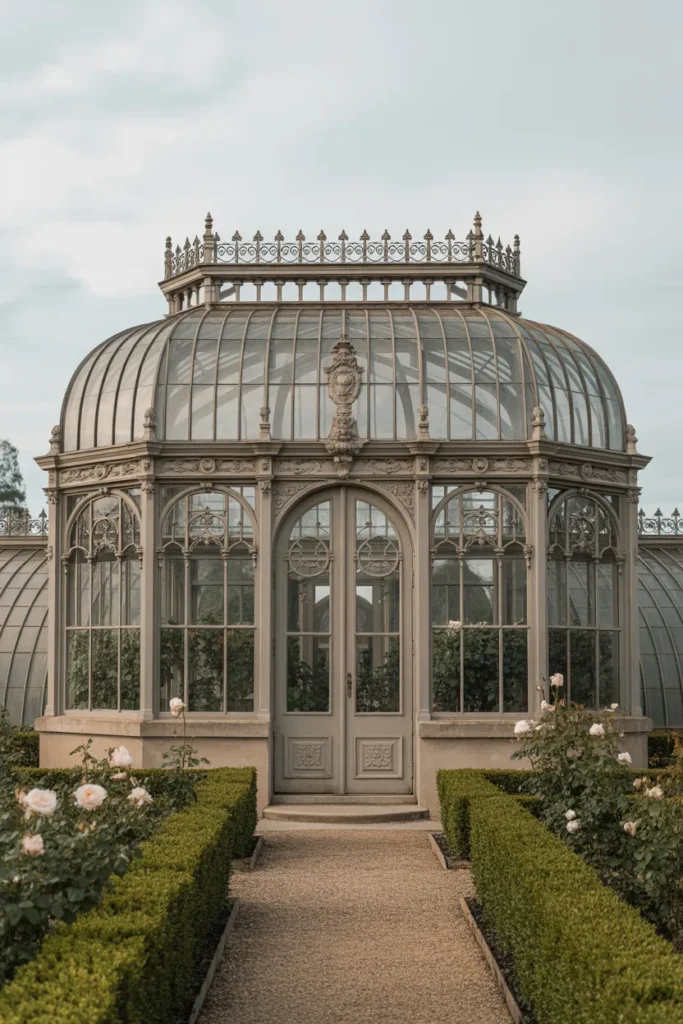  Victorian Greenhouse with Ornate Details