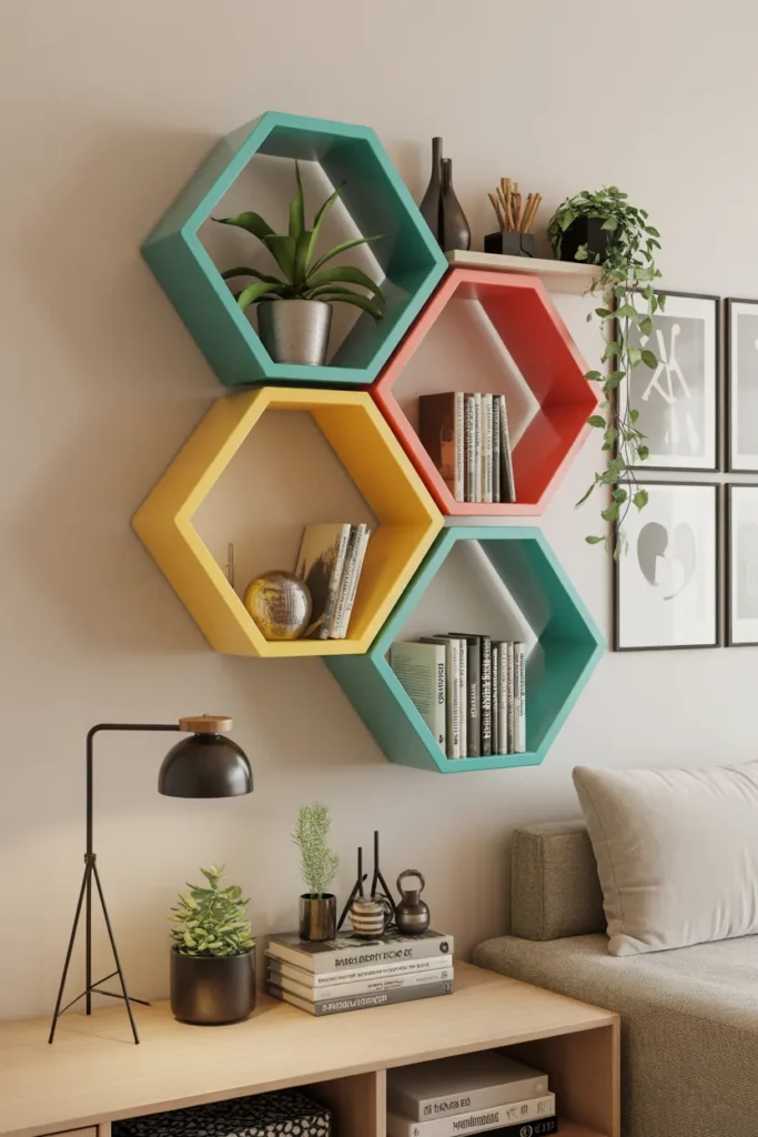  Wall-Mounted Cube Shelves