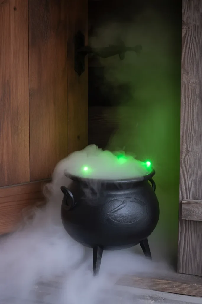 Cauldron with Fog Effect