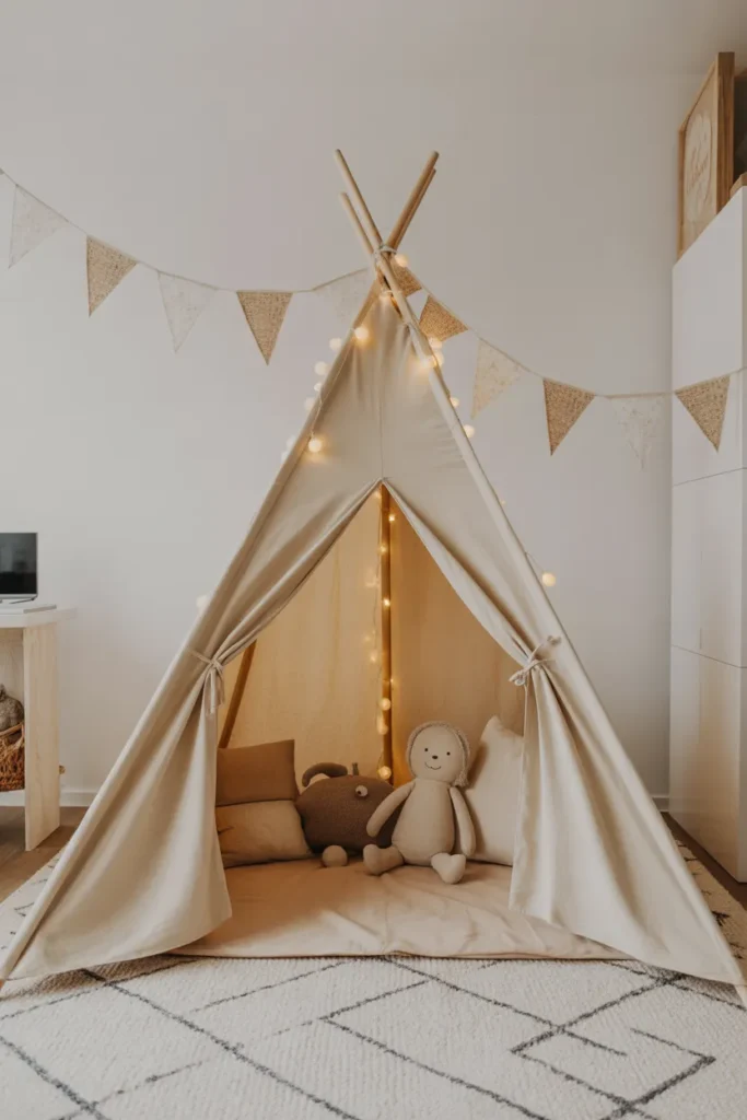 Playroom with Teepee Tent