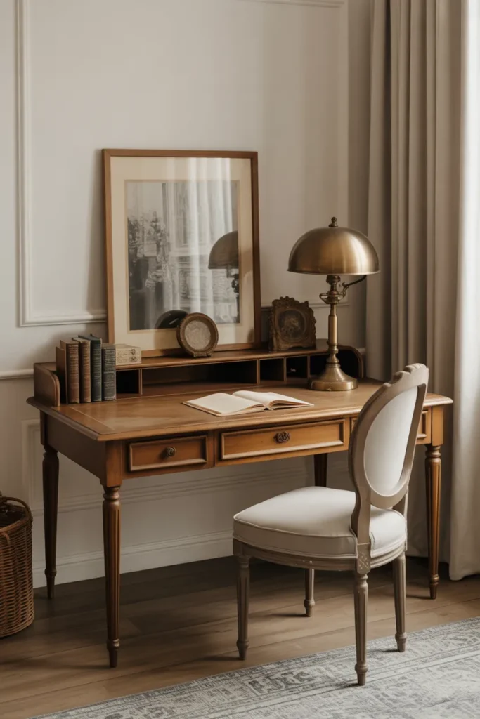 Study Setup with Vintage Charm