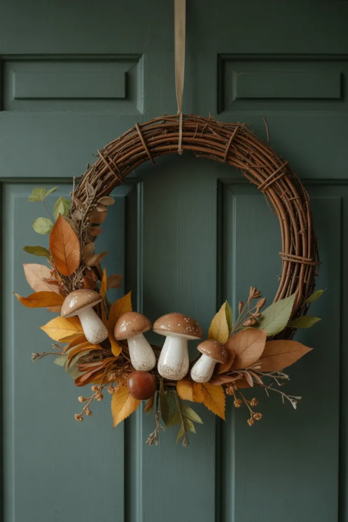Woodland Mushroom Wreath