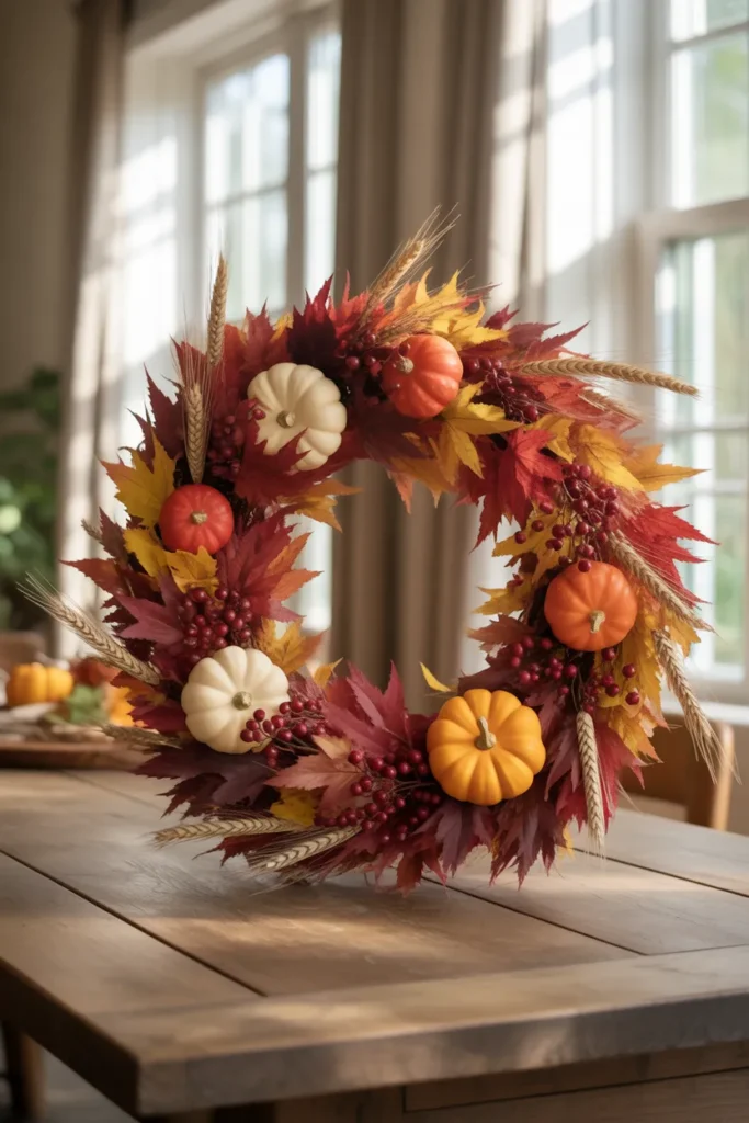   Harvest Wreath Centerpiece