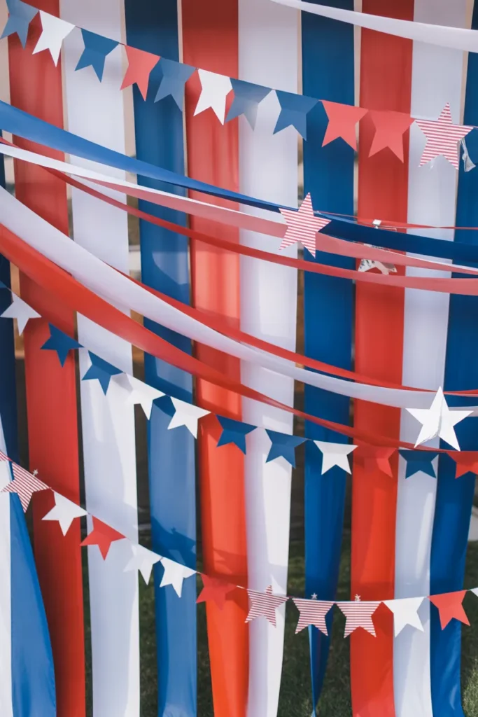 Stars-and-Stripes Banner Wall