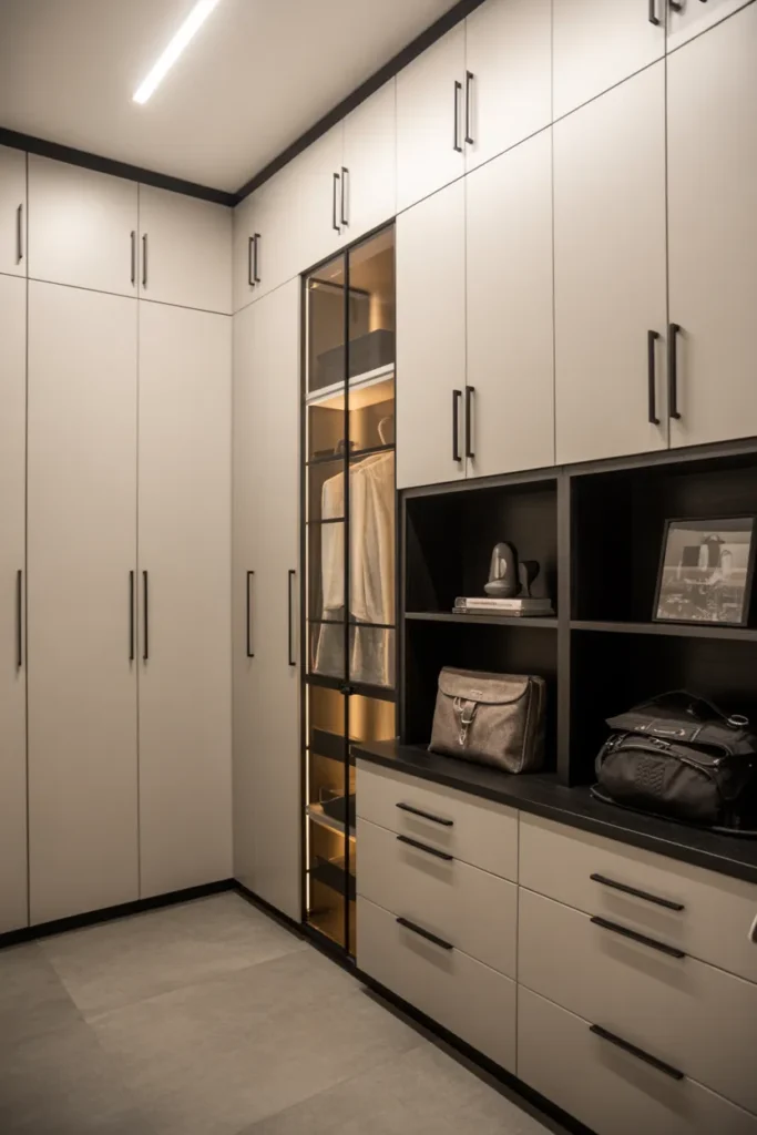 Smart Mudroom with Tech Touches