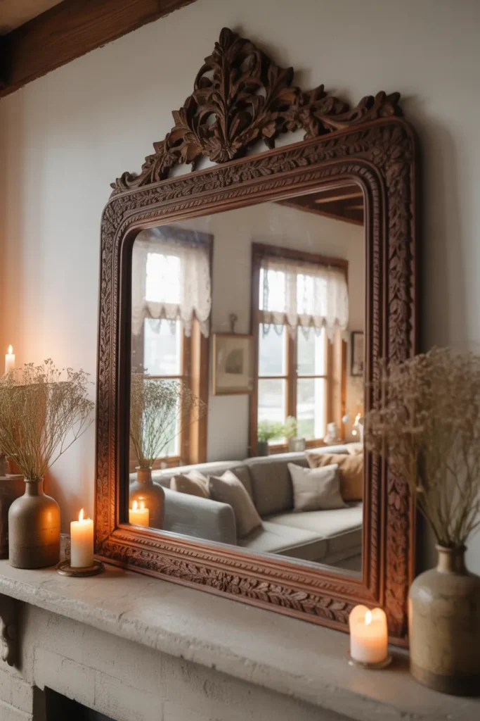 Vintage Mirrors to Expand Space