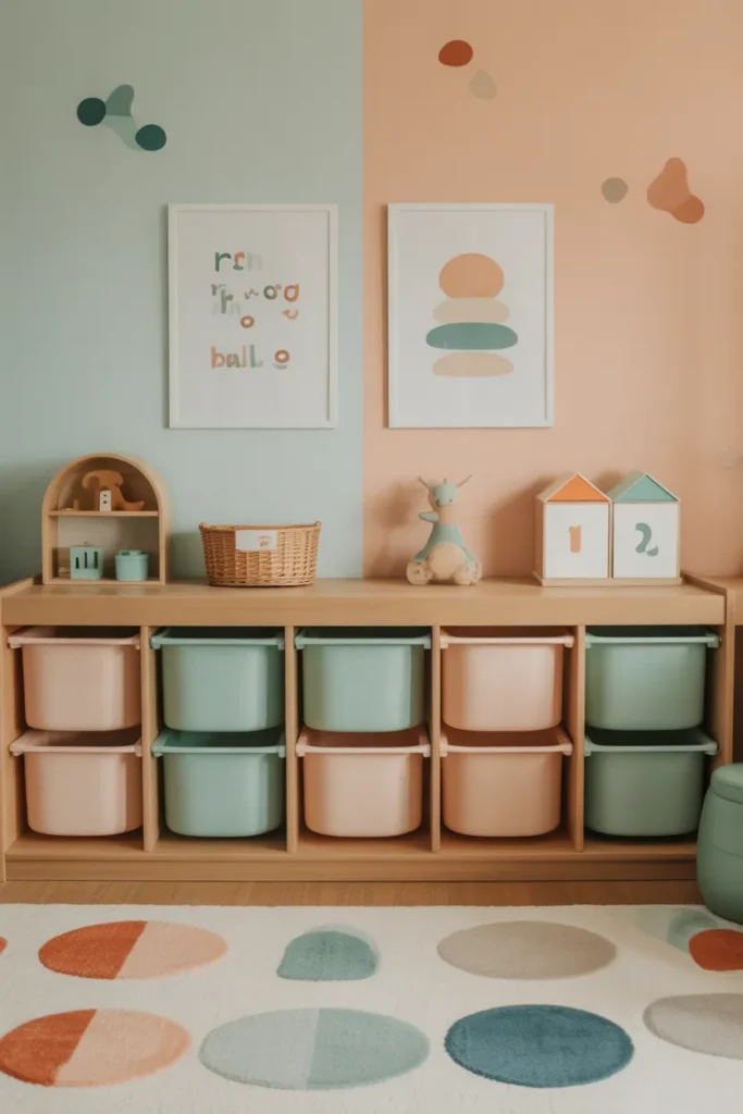 Color-Coordinated Playroom