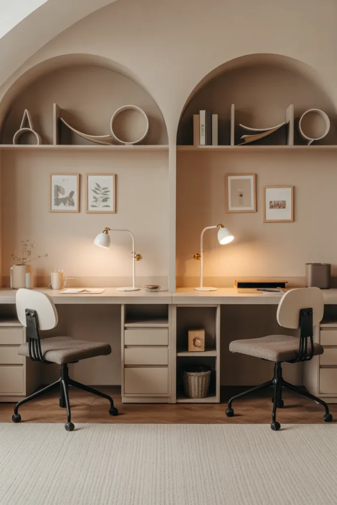 Shared Study Space for Two