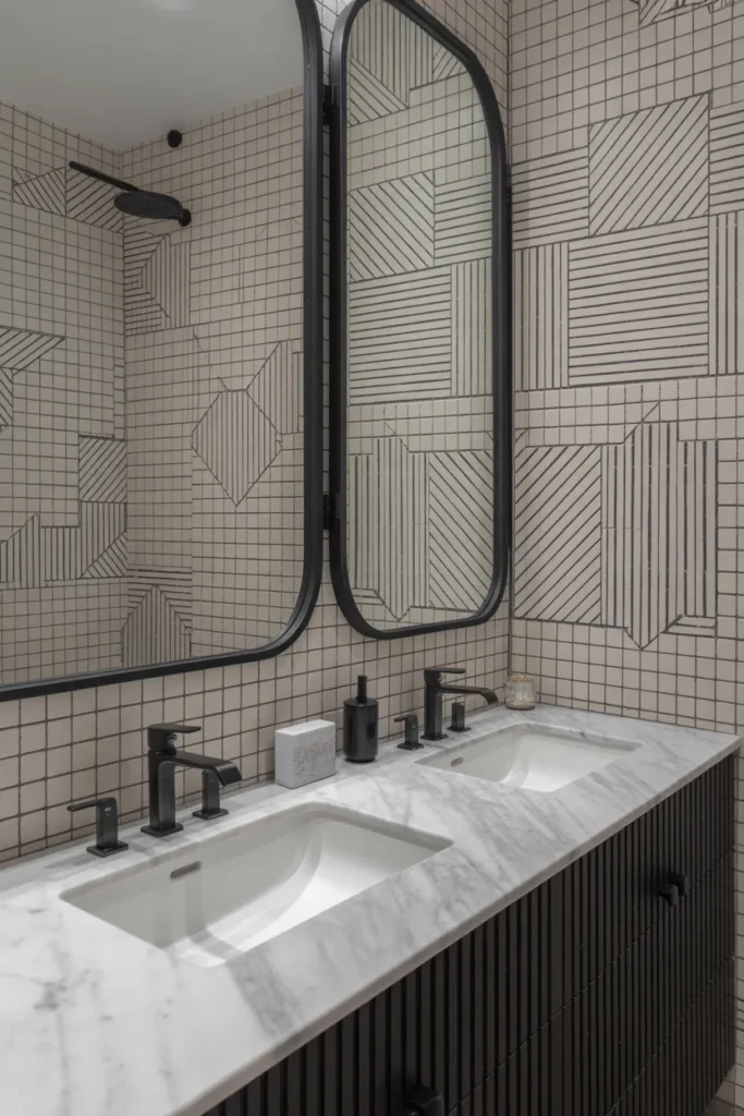  Chic Black-and-White Geometric Patterns