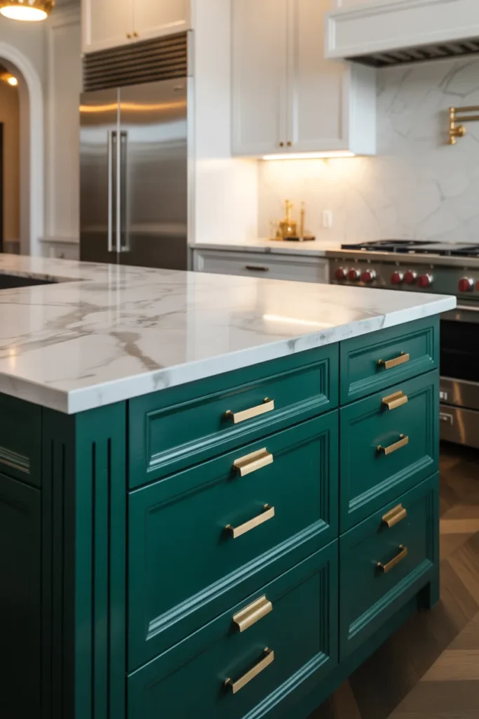 Emerald Accents for a Bold Statement