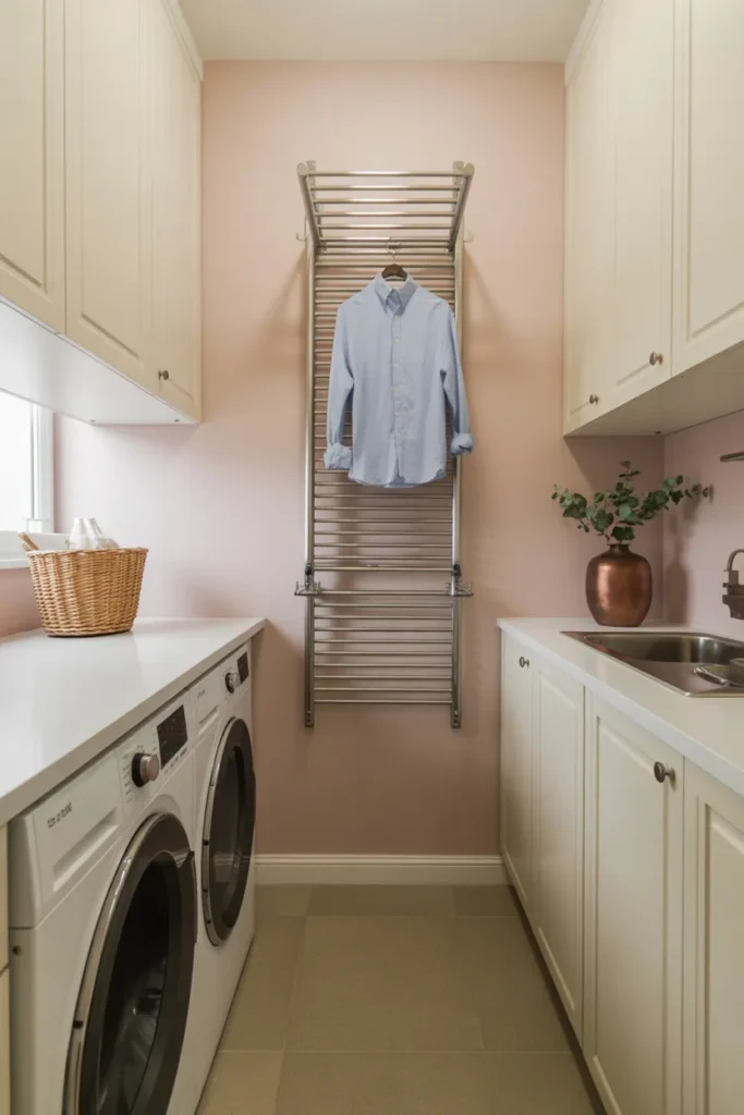 Install a Fold-Down Drying Rack