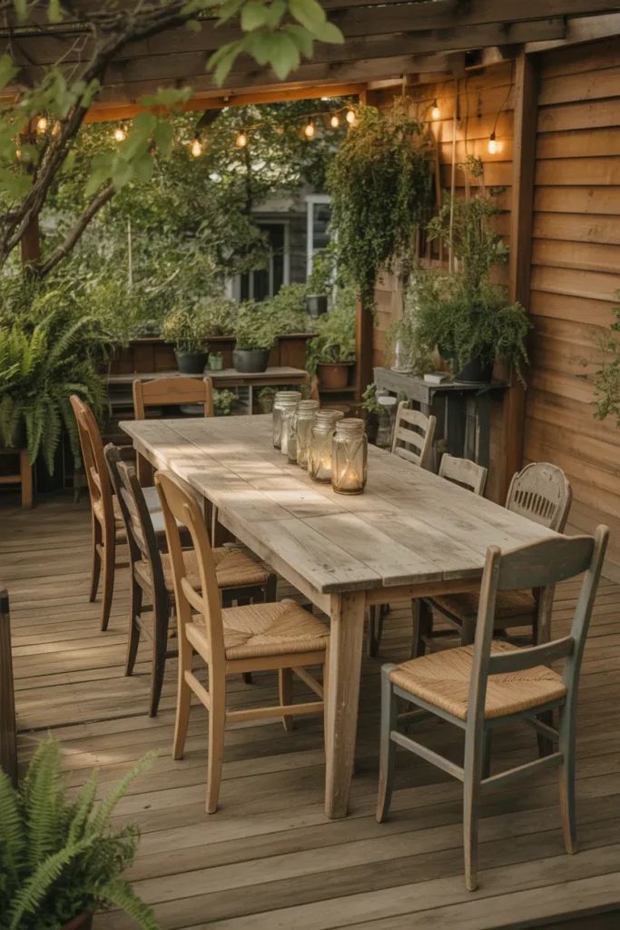  Rustic Wooden Deck Retreat