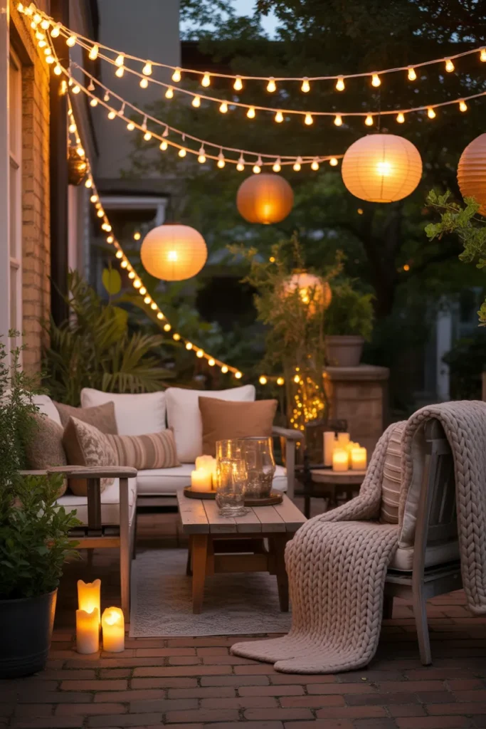  Evening Glow Patio Setup