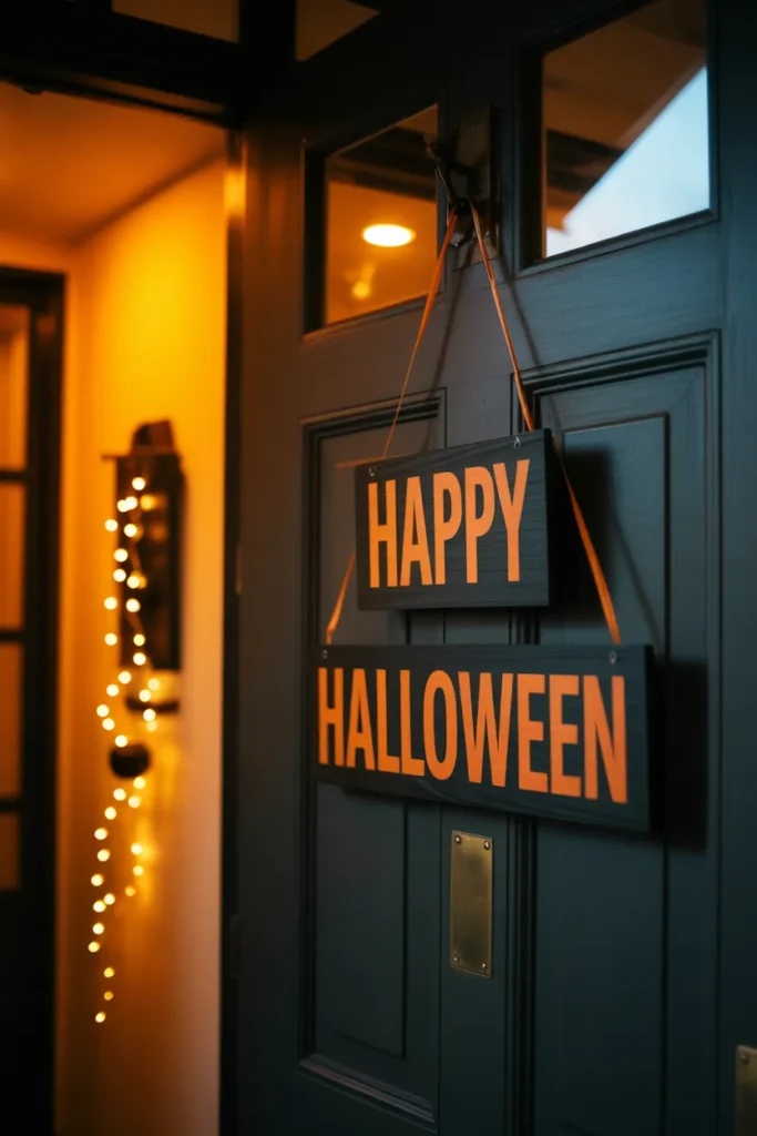 Halloween Signboard with Lights