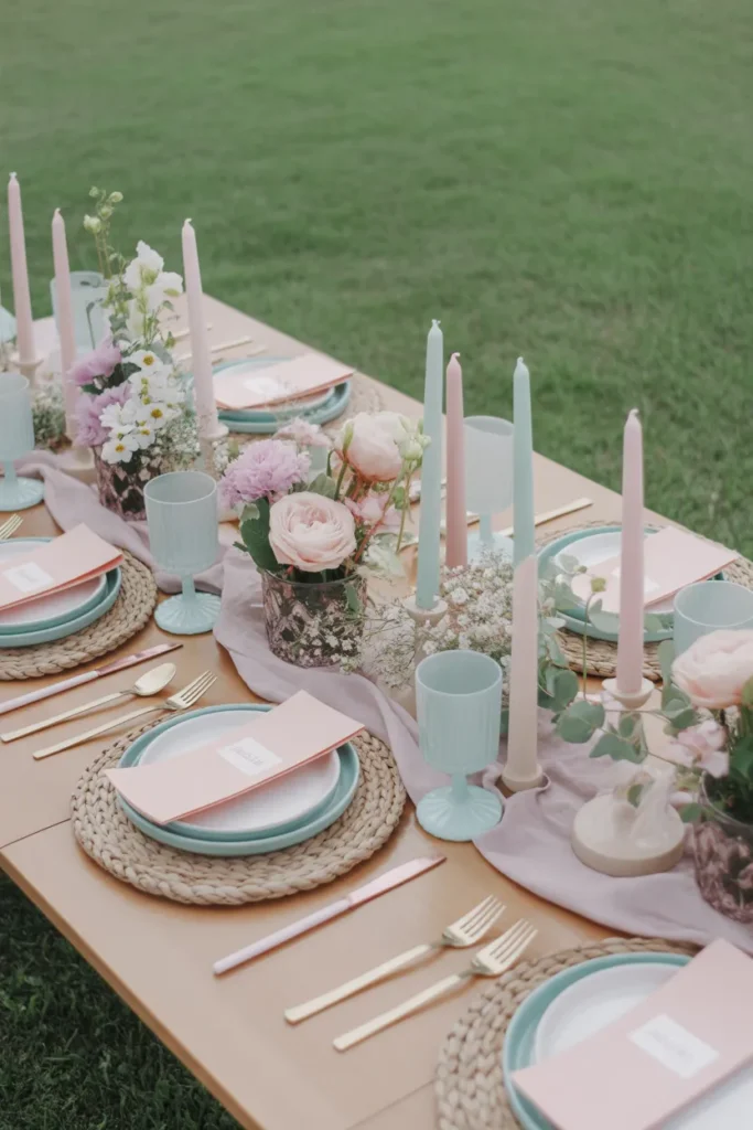  Pastel Picnic Table