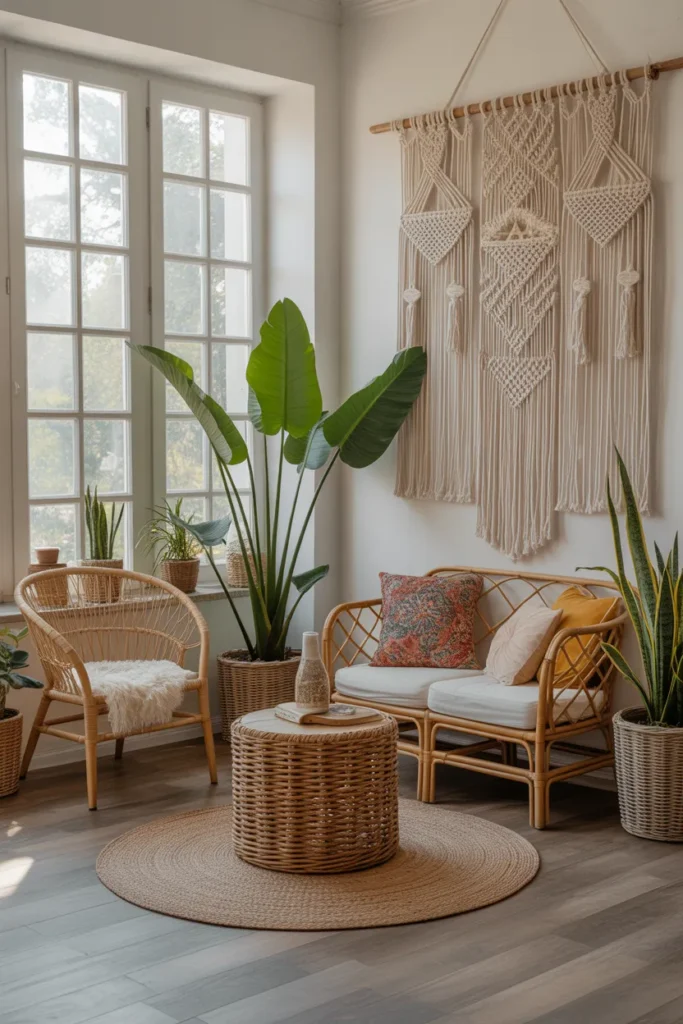   Boho-Chic Sunroom