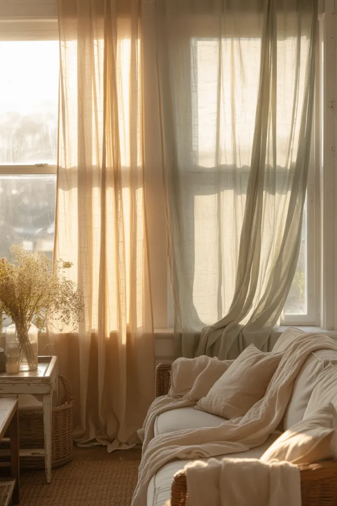 Light and Airy Linen Curtains